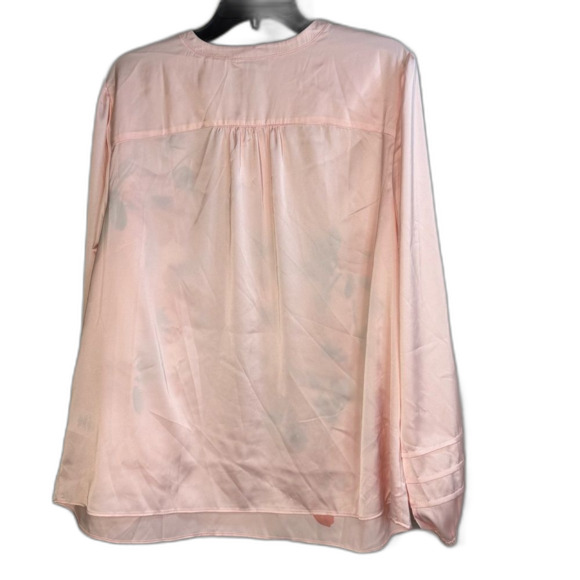 Isaac Mizrahi Live! Floral Printed Stretch Charmeuse Blouse size 18 New - Picture 7 of 10